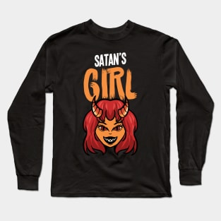 Satans Girl - For the dark side Long Sleeve T-Shirt